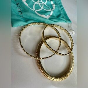 Kendra Scott Gold Bangle Set